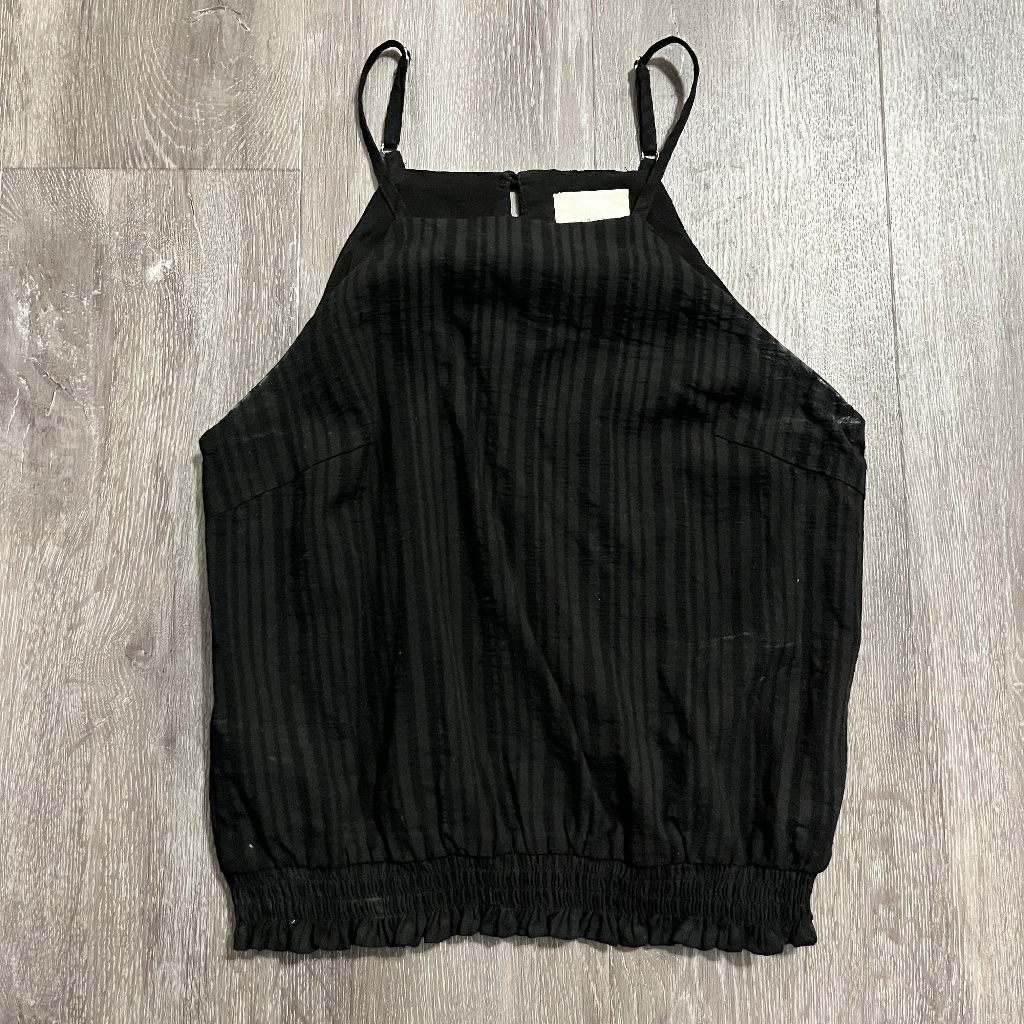 Francesca's Black Crop Top | Xs